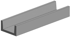 Evergreen 500263 - U-Profil, 350 x 2,5 x 1,1 mm (4 Stück)